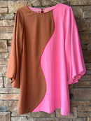 Crosby Cecily Dress Copper/Persimmon XS