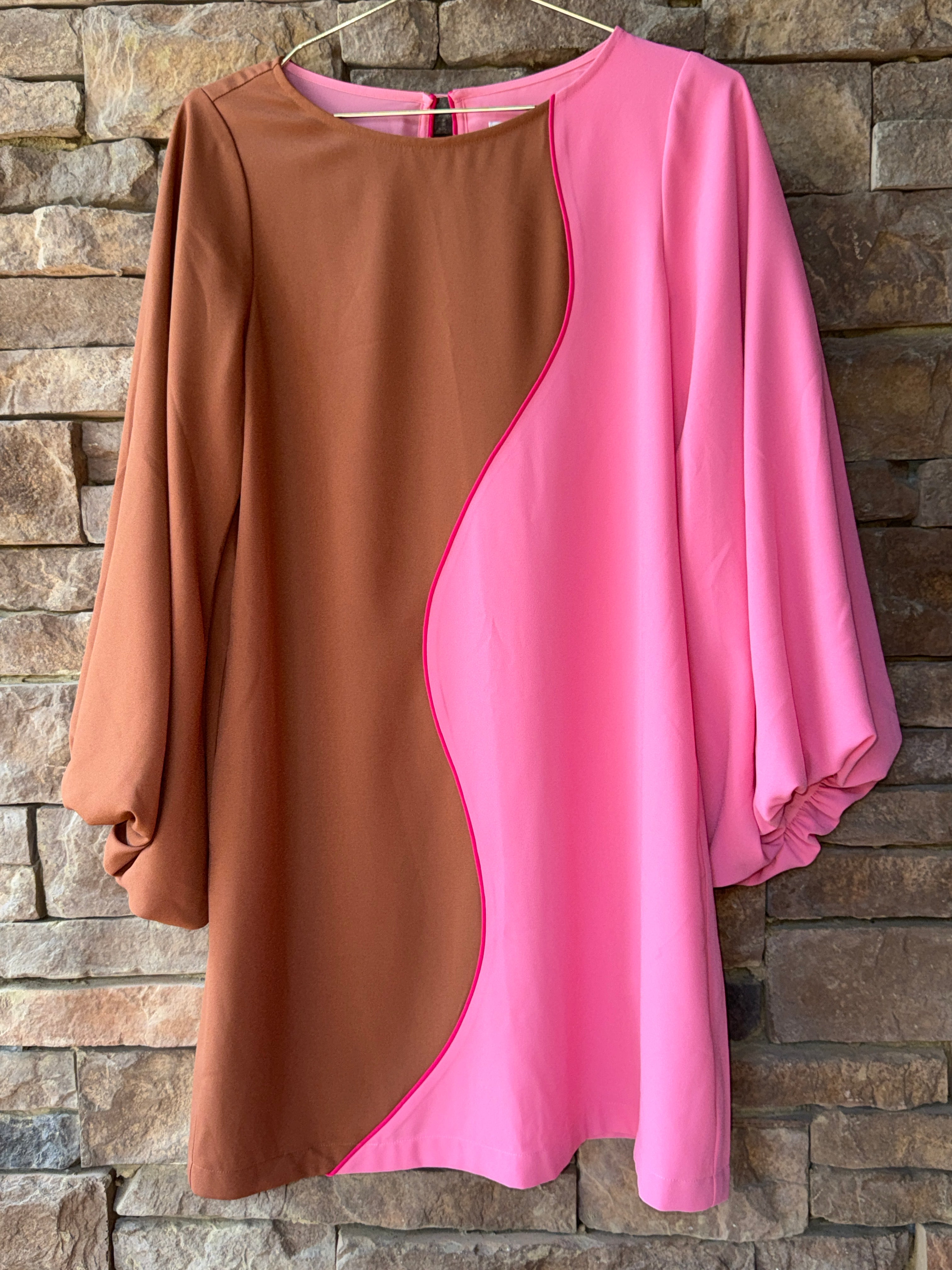 Crosby Cecily Dress Copper/Persimmon XS