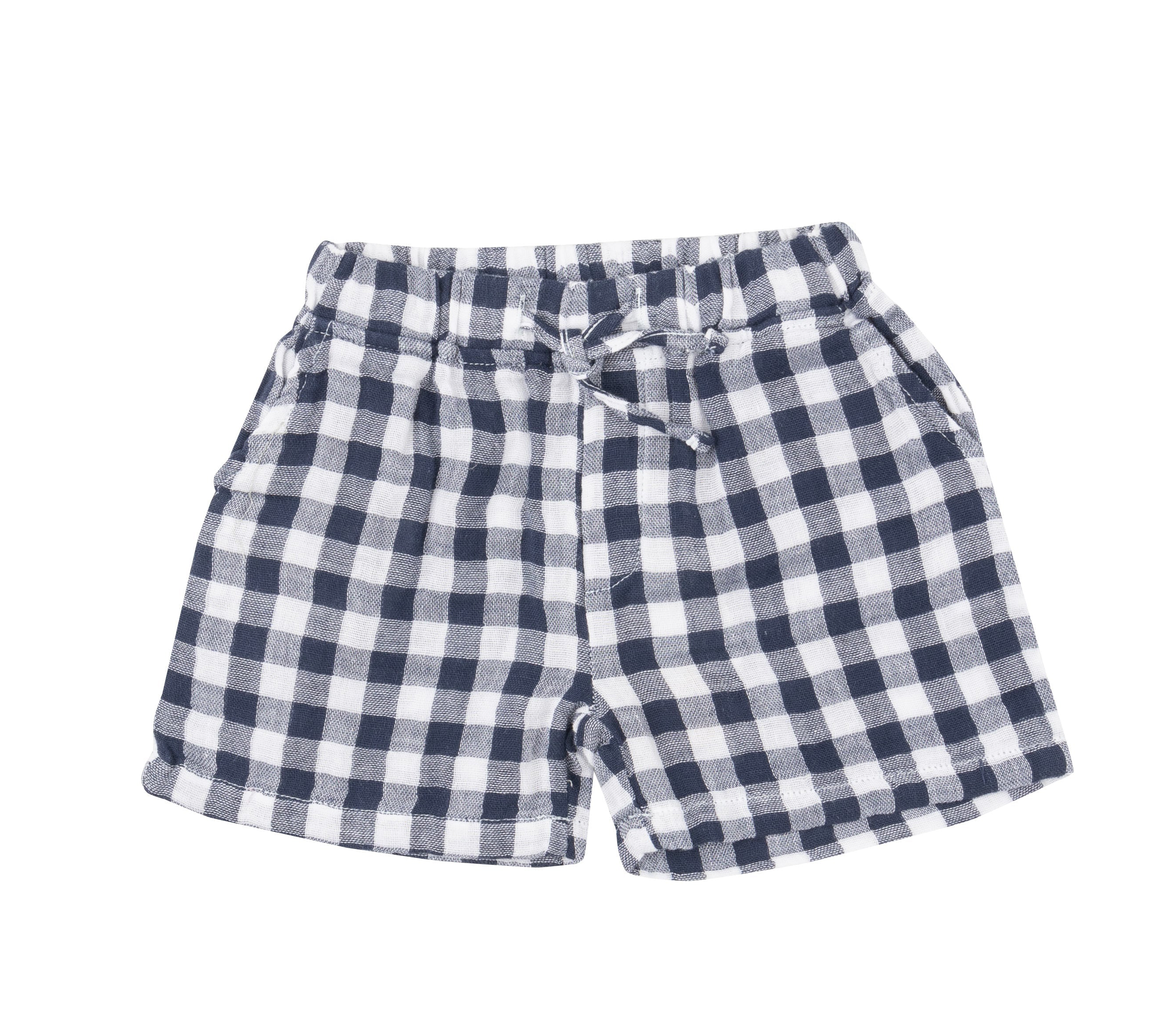 Angel Dear Navy Gingham Shorts 5