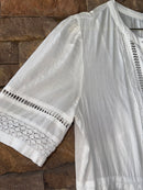 GAP White Eyelet Maxi Dress M