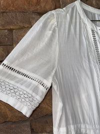 GAP White Eyelet Maxi Dress M