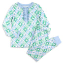 Girls Bamboo Loungewear - Frosted Christmas: 8