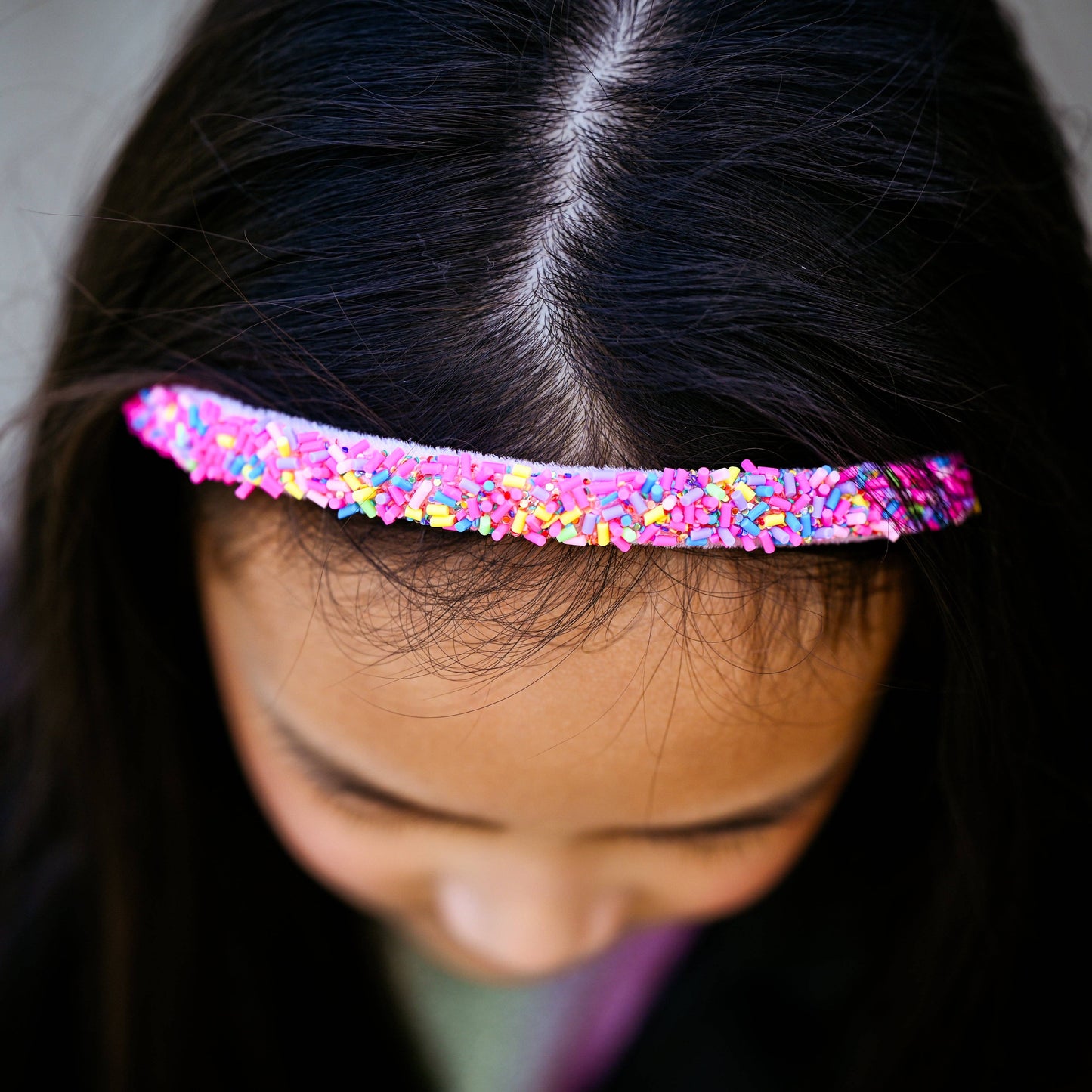 Thin Sprinkle Headband - Non Slip Hair Accessories for Kids: Rainbow