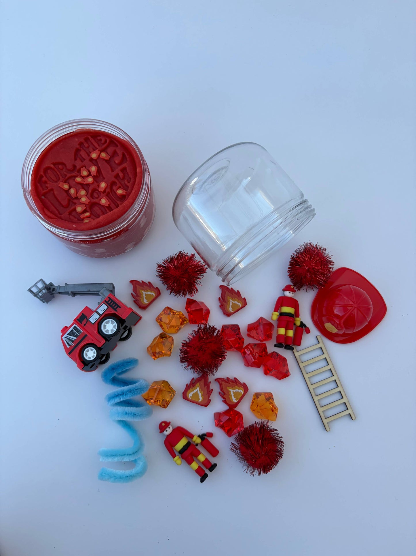 Fireman Sensory Dough Double Jar