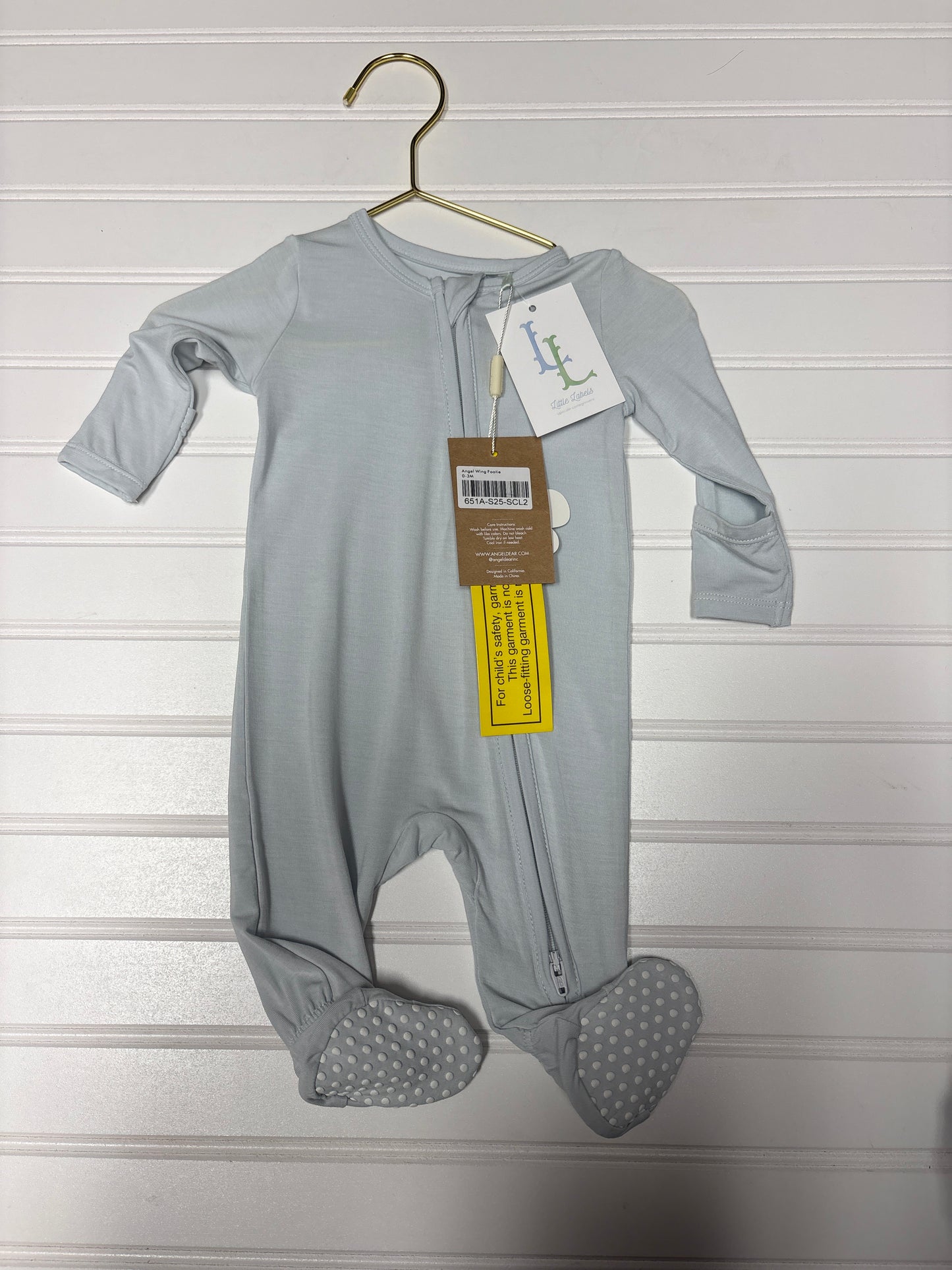 Angel Dear Blue Footie 0-3M
