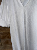 Jude Connally Emerson Dress Jacquard Garden White M