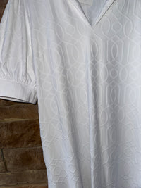 Jude Connally Emerson Dress Jacquard Garden White M