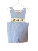 Smocked polka dot bee Jon Jon 3T