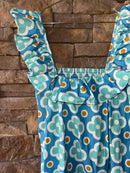 Taylor Tillman Grace Dress in Aqua Mosaic M
