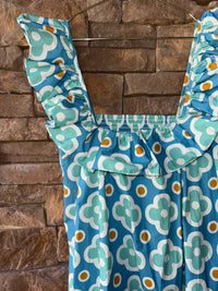Taylor Tillman Grace Dress in Aqua Mosaic M