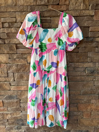 Entro Watercolor Maxi Dress L