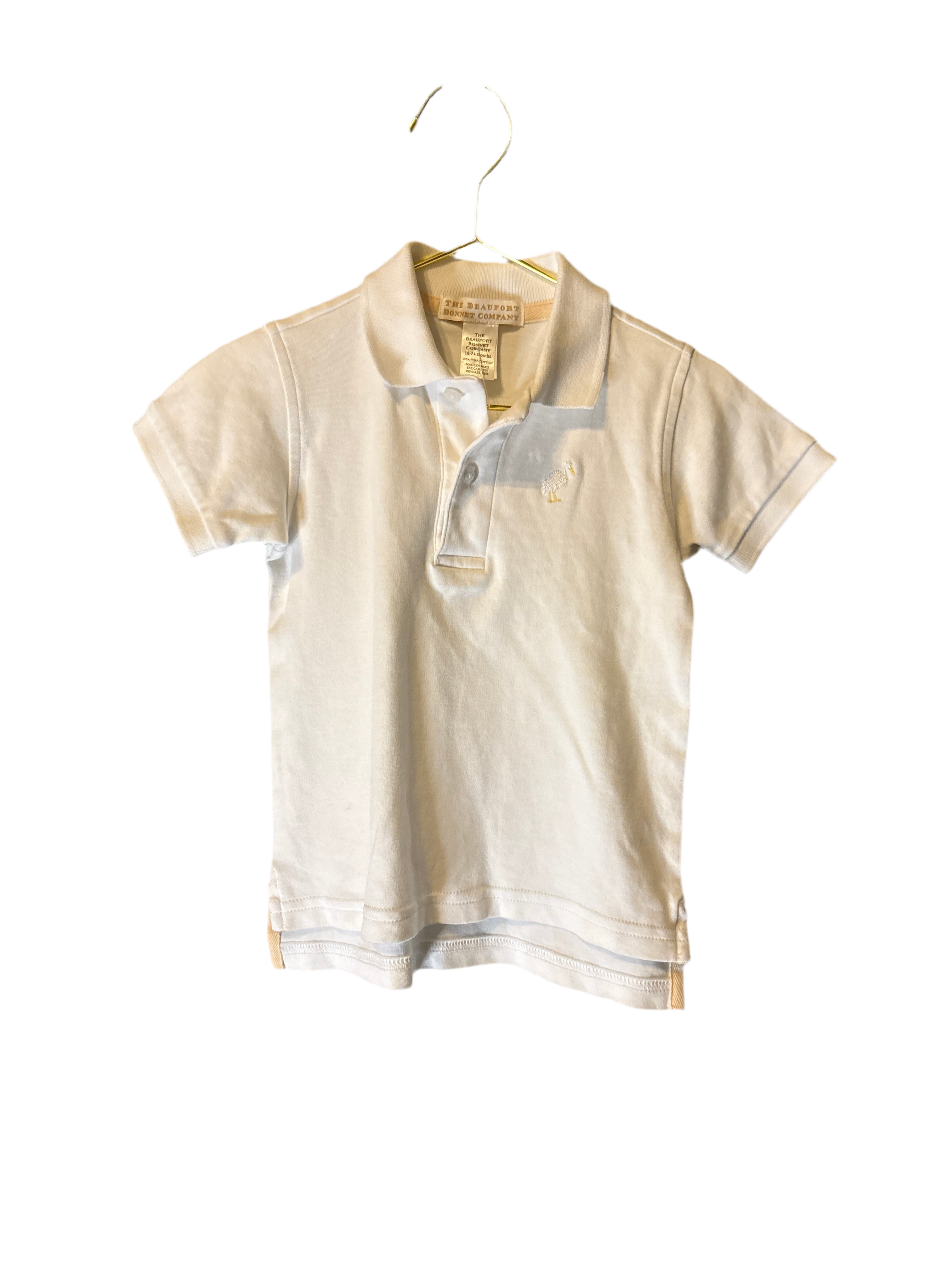 TBBC White Polo 18-24m