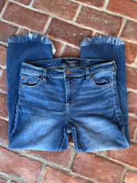 Liverpool Frayed Hem Light Wash Denim 31/12