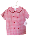 Bailey Boys Two Piece Gingham Set Red