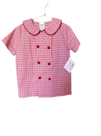 Bailey Boys Two Piece Gingham Set Red