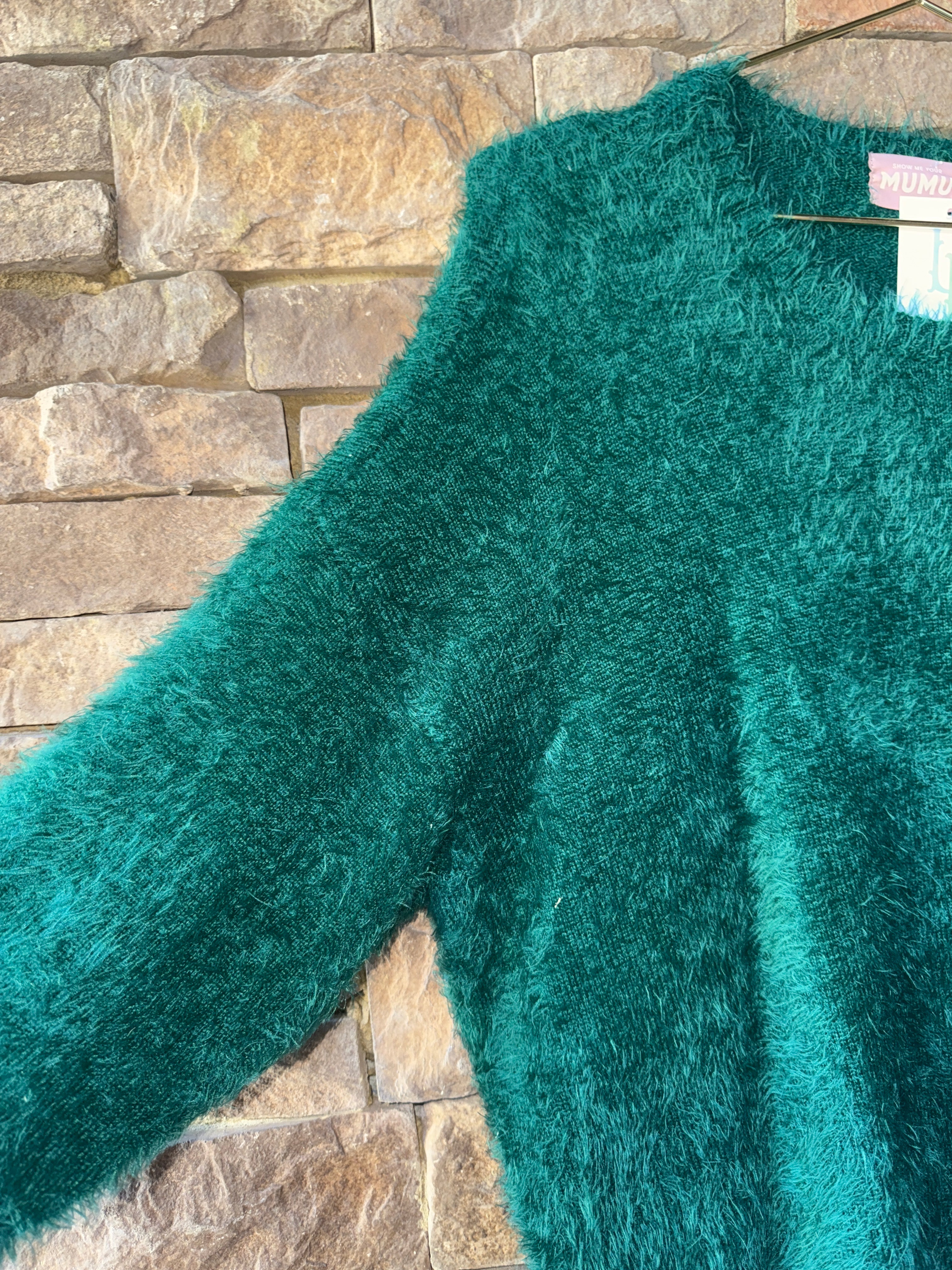 Show me your Mumu Green Fuzzy Sweater M
