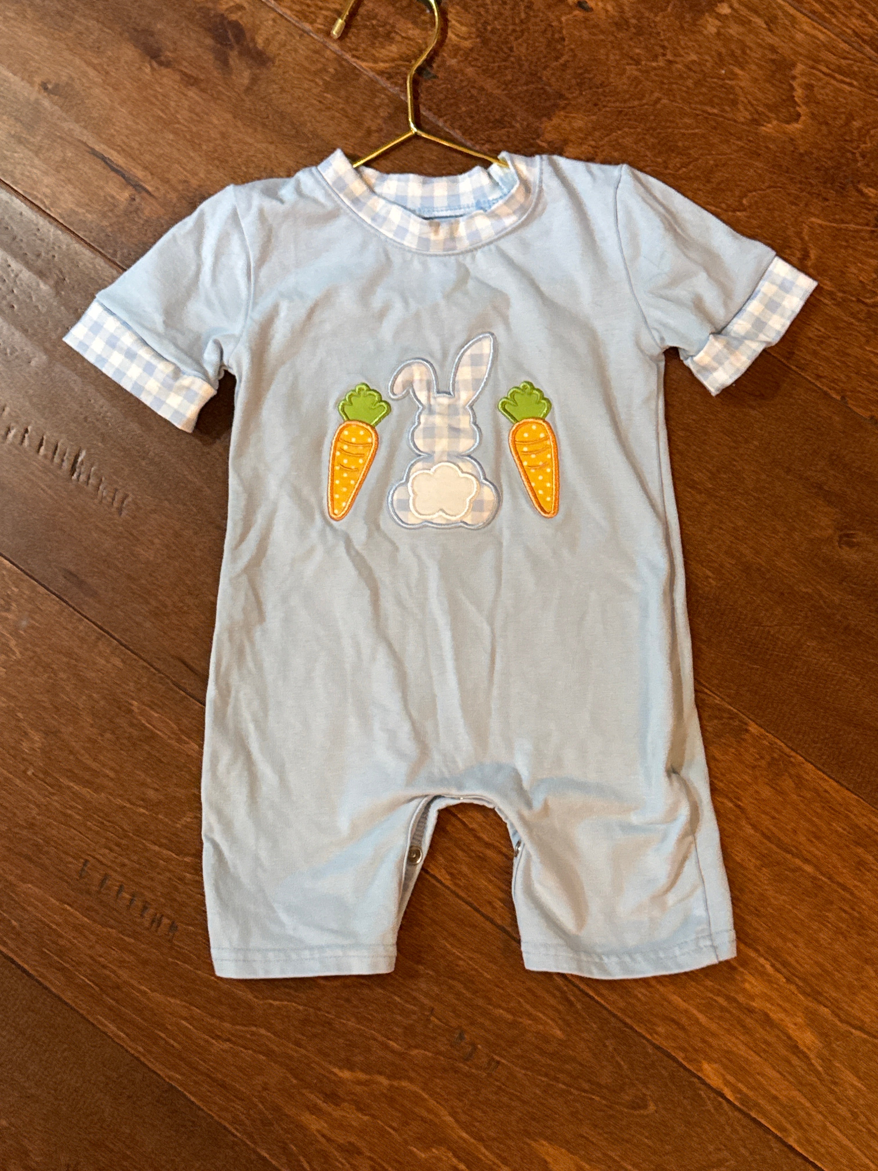 Bunnytail Gingham Romper 6m