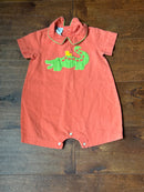 Monday's Child Alligator Romper 12M