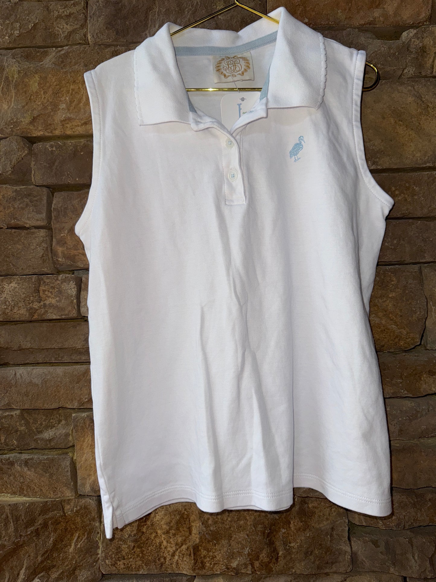 TBBC Buckhead Blue Stork Sleeveless Polo 12