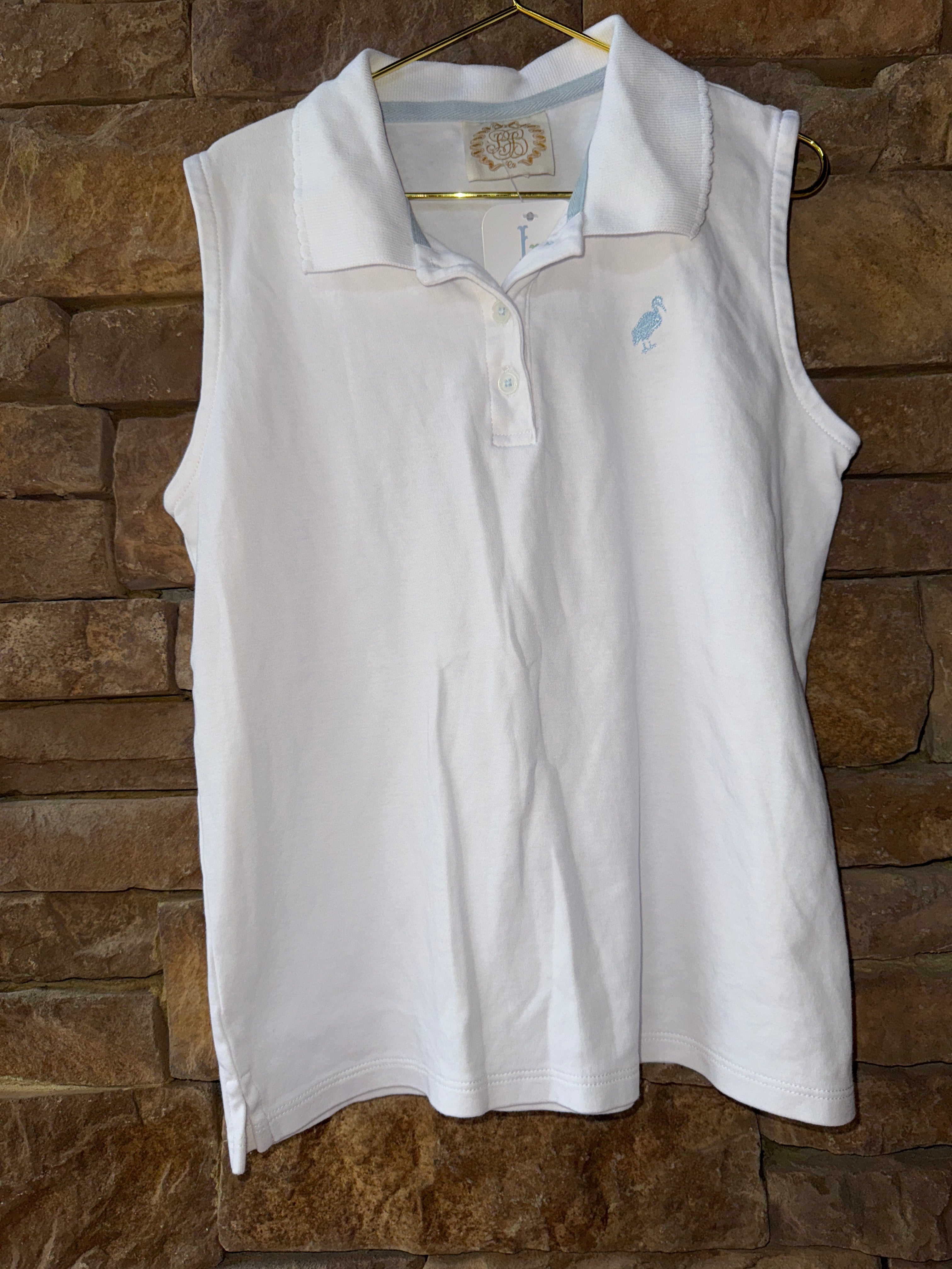 TBBC Buckhead Blue Stork Sleeveless Polo 12