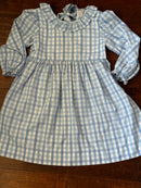 Stitchy Fish Blue Gingham Dress 7