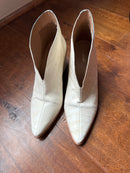 KAANAS Morellino Snake Booties White 7M