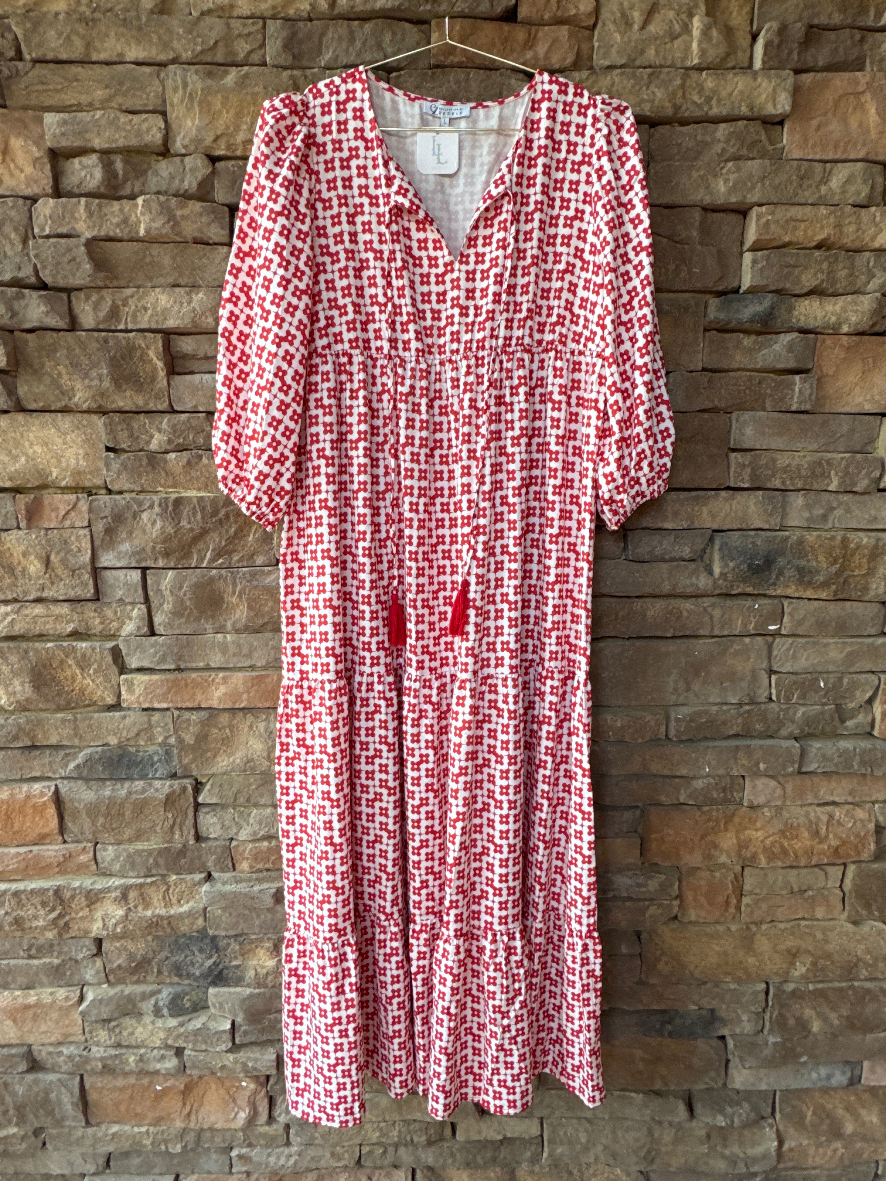 Cezele Red Floral Maxi L