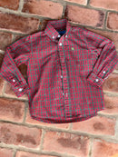 J Bailey Chritmas Plaid Roscoe Ls Shirt 3T