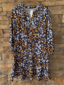 Draper James Fall  Floral LS Dress S