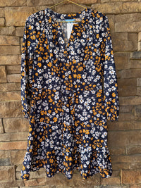 Draper James Fall  Floral LS Dress S
