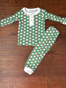Lila and Hayes Santa PJs 12-18M