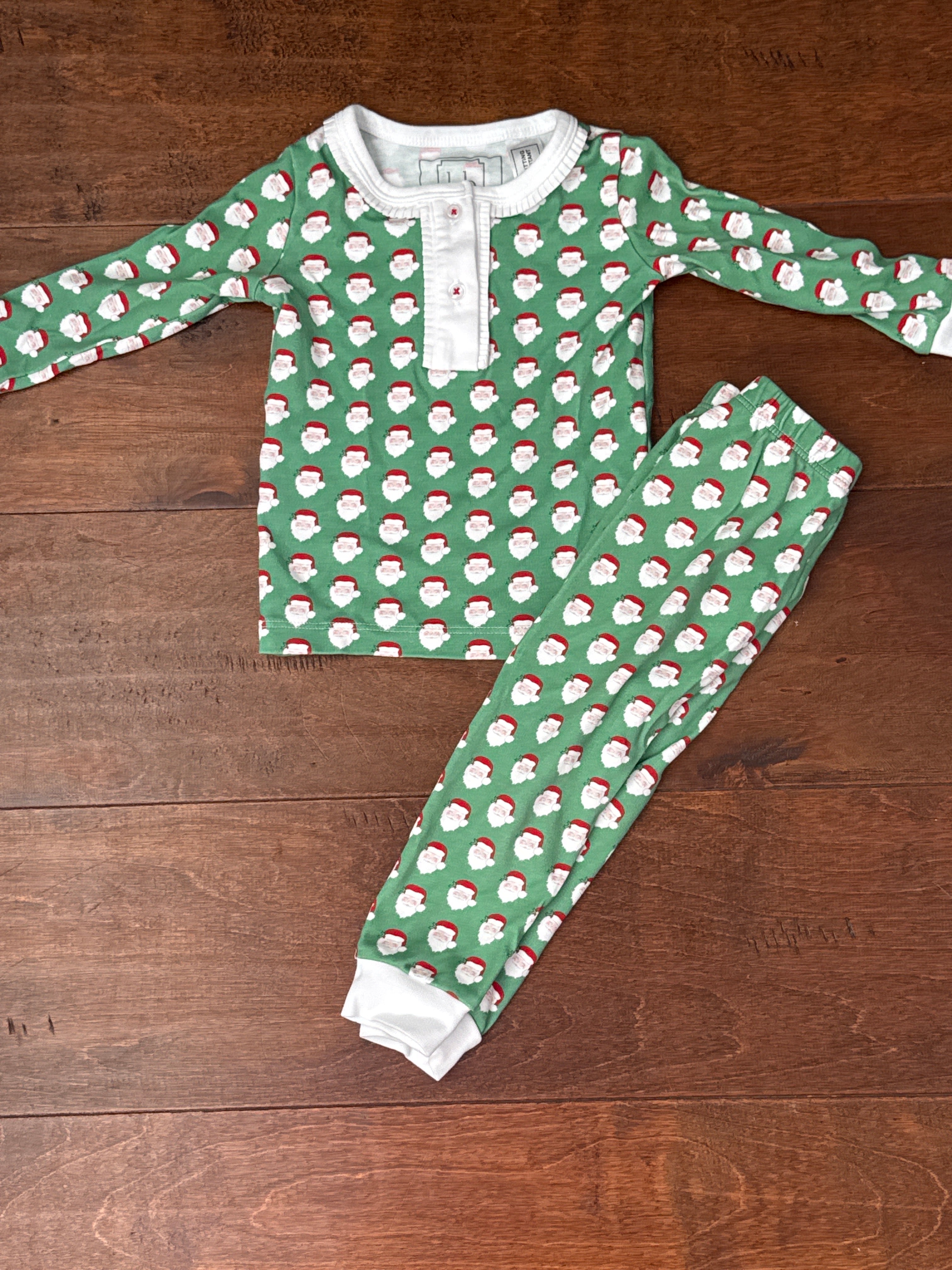 Lila and Hayes Santa PJs 12-18M