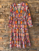 Olivia by Livro Sloan Dress Garvest Grid XS