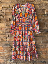 Olivia by Livro Sloan Dress Garvest Grid XS