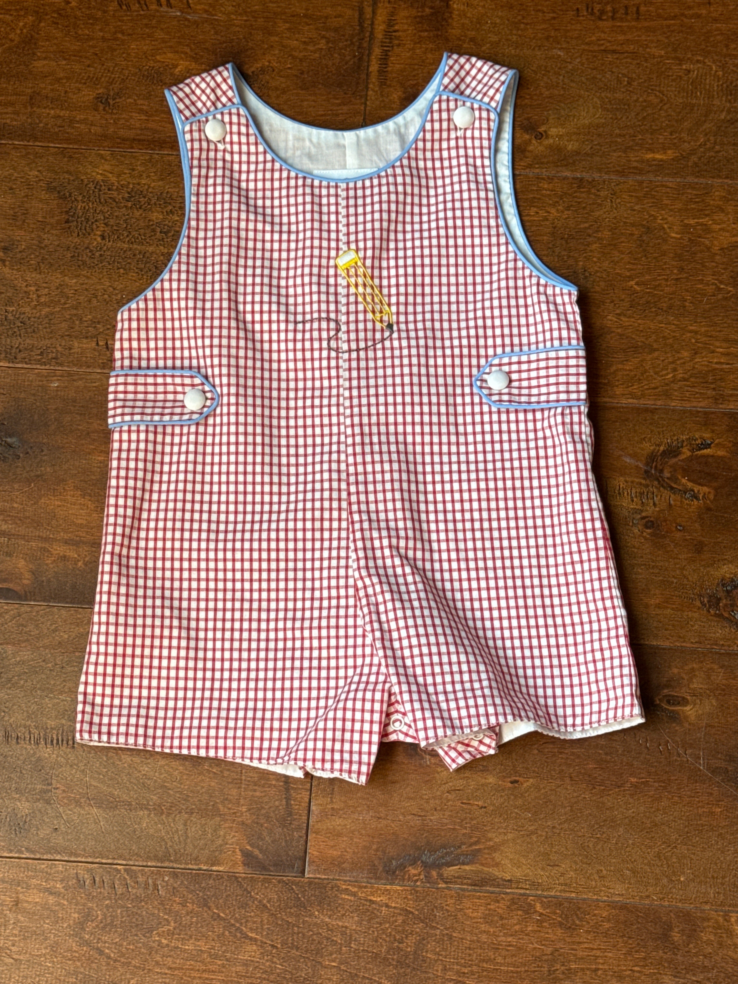 The Proper Peony Pencil Gingham JonJon 24m
