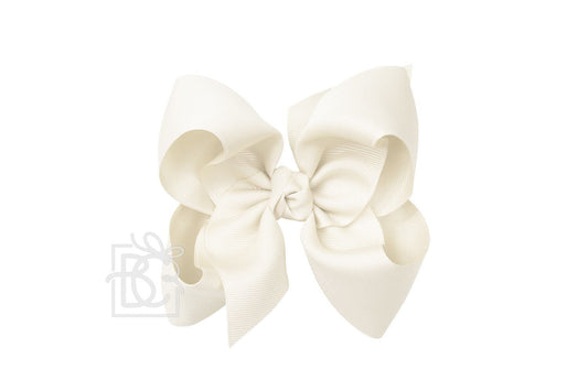 Signature Grosgrain Bow - Antique White