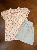 James & Lottie Cece Skirt Set Candy Cane 8
