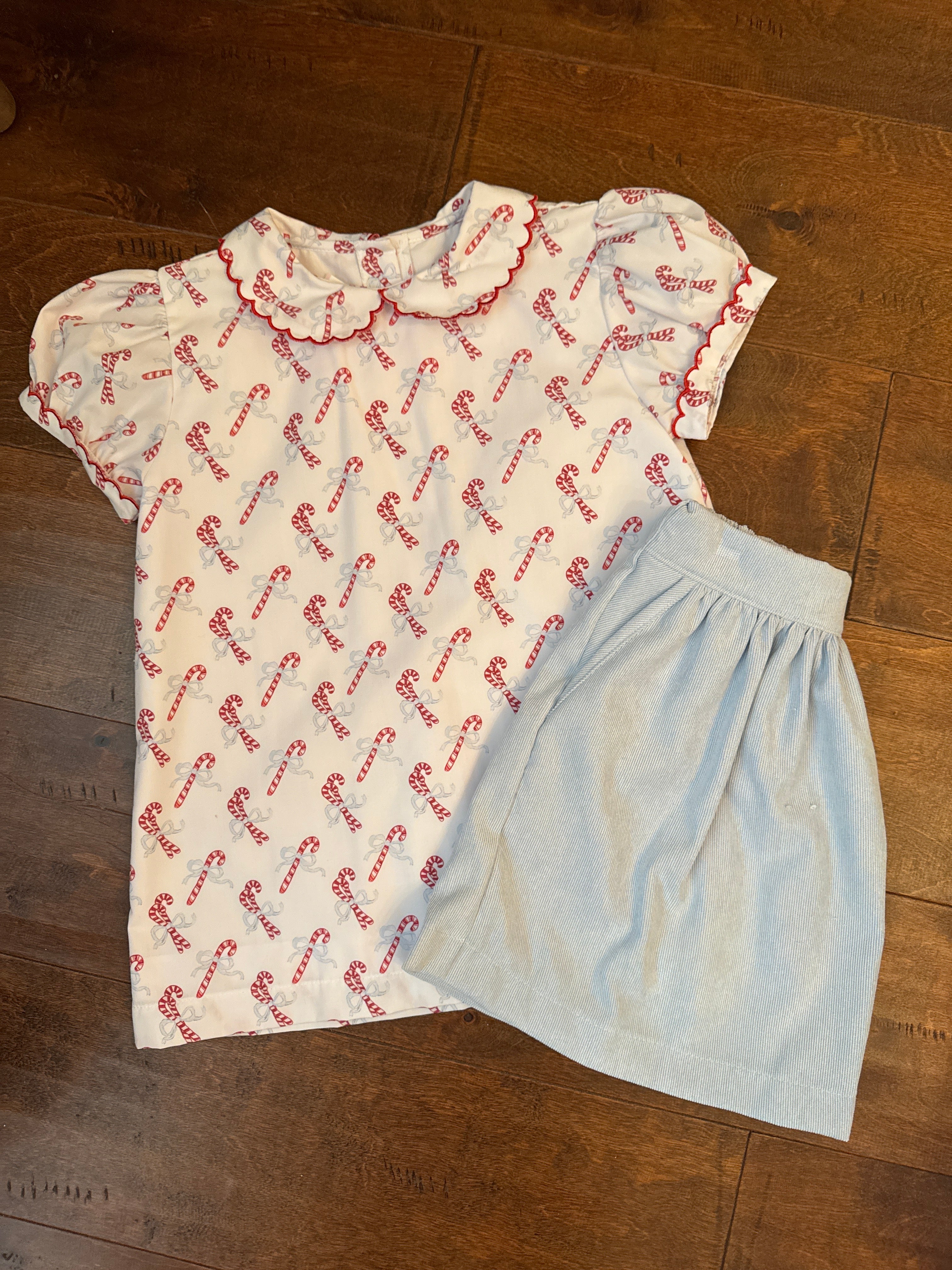 James & Lottie Cece Skirt Set Candy Cane 8