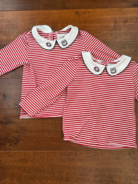 Simply Peachy UGA Peter Pan Collar Top 4T