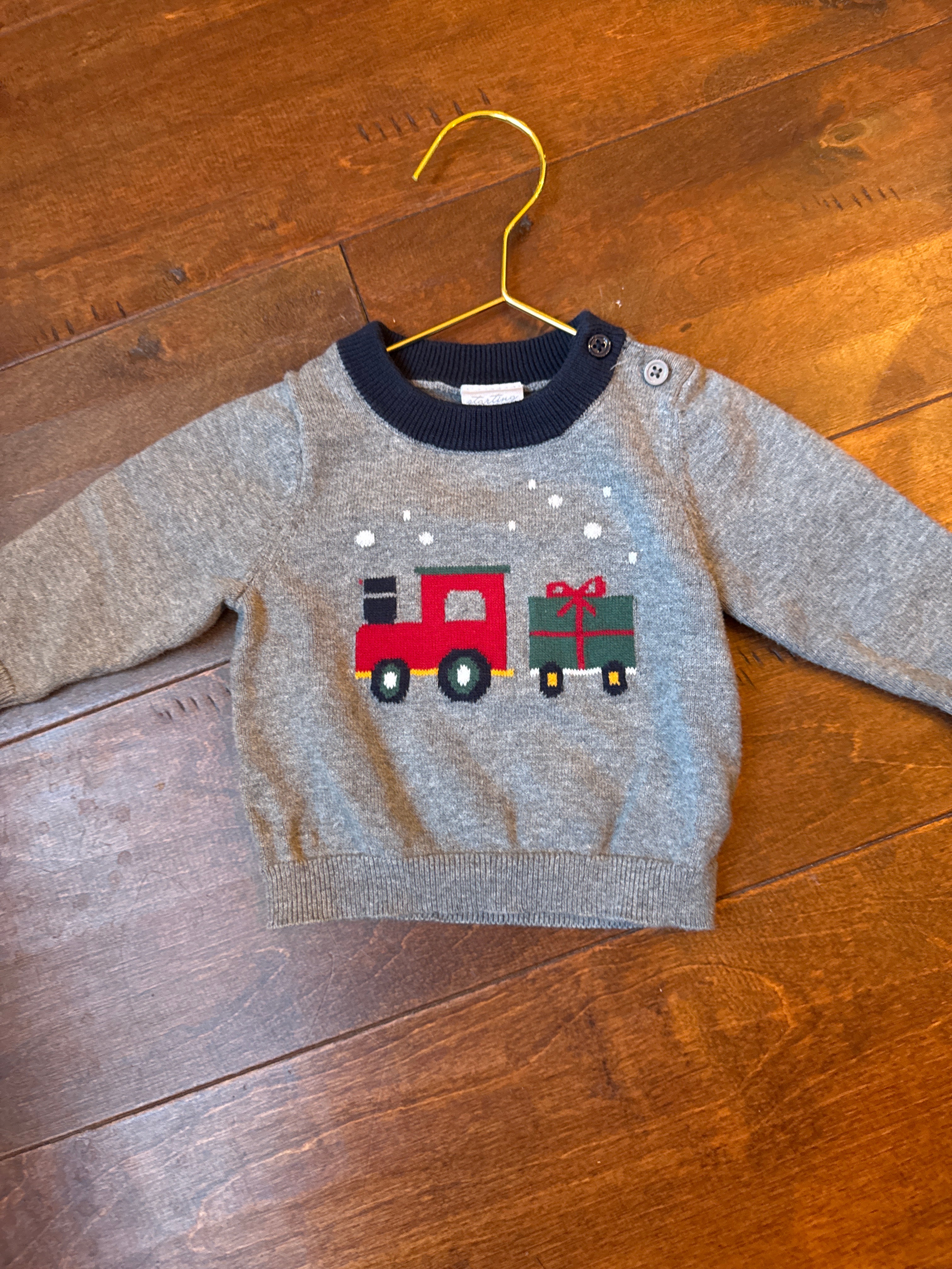 Christmas Train Sweater 6m