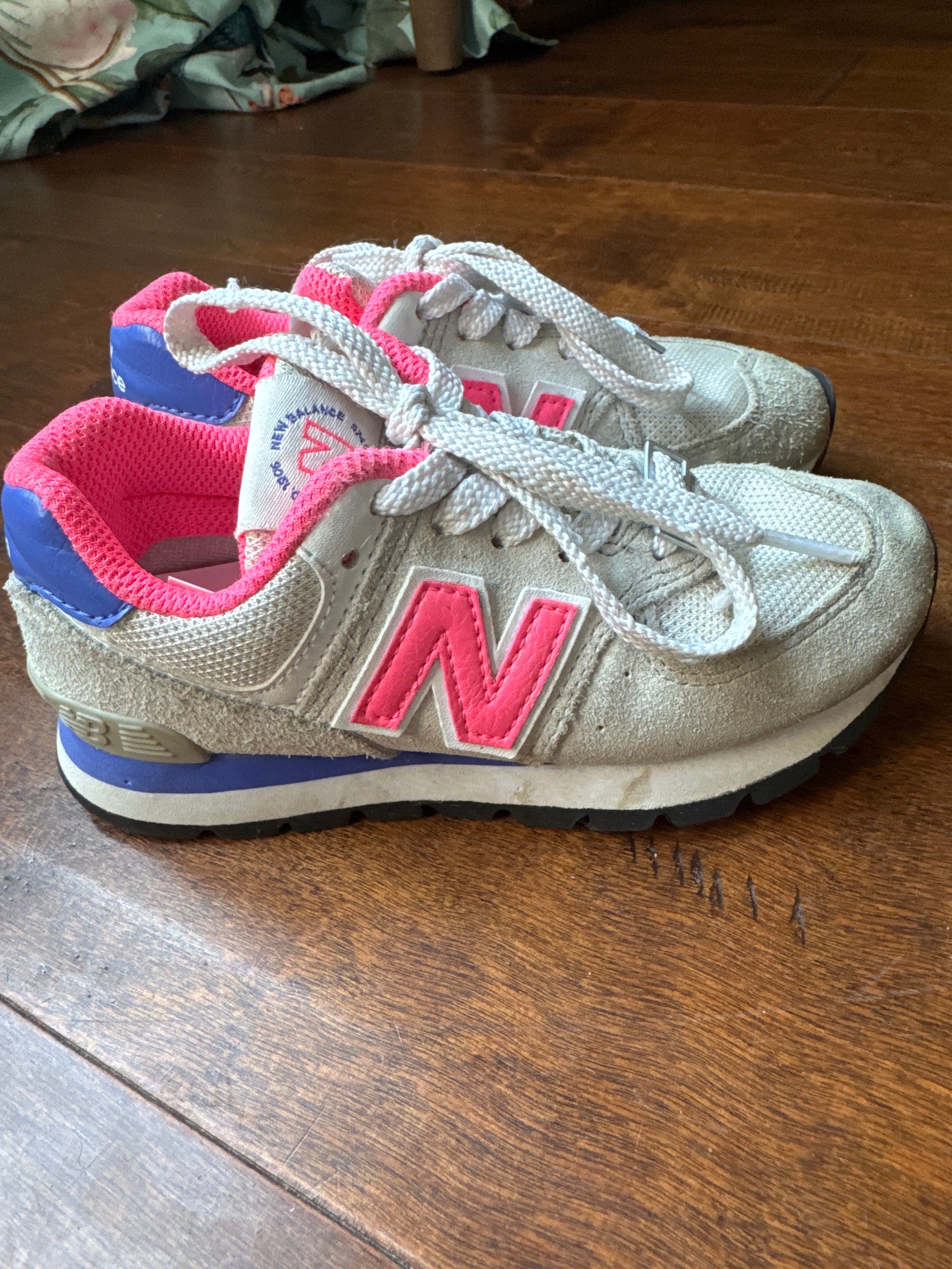 NB Pink and Purple Tennis Shoe 11c