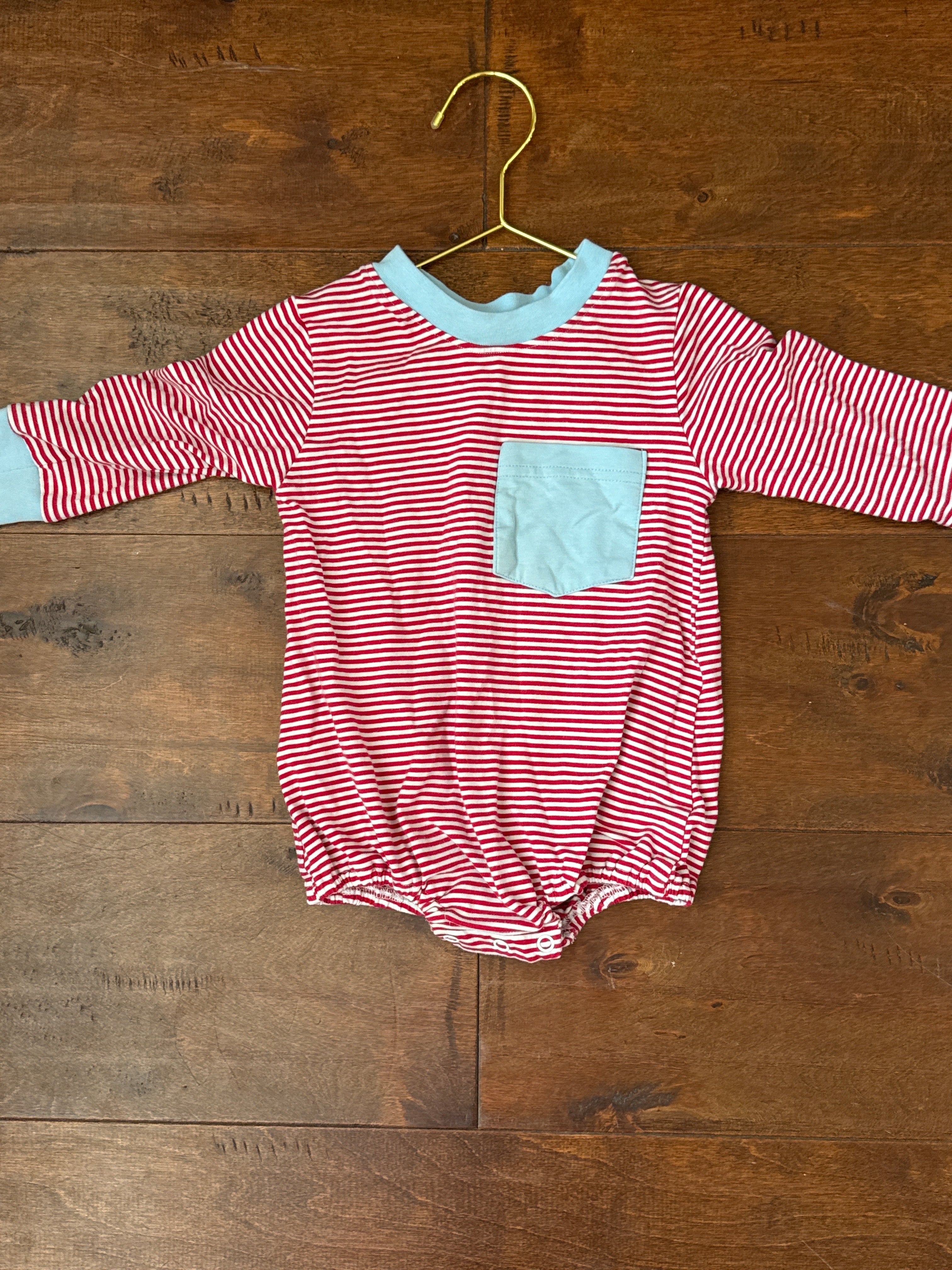 Busy Bee Smocks Striped Ls Bubble 12M
