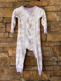 TBBC Animals Zip Up PJs 2T