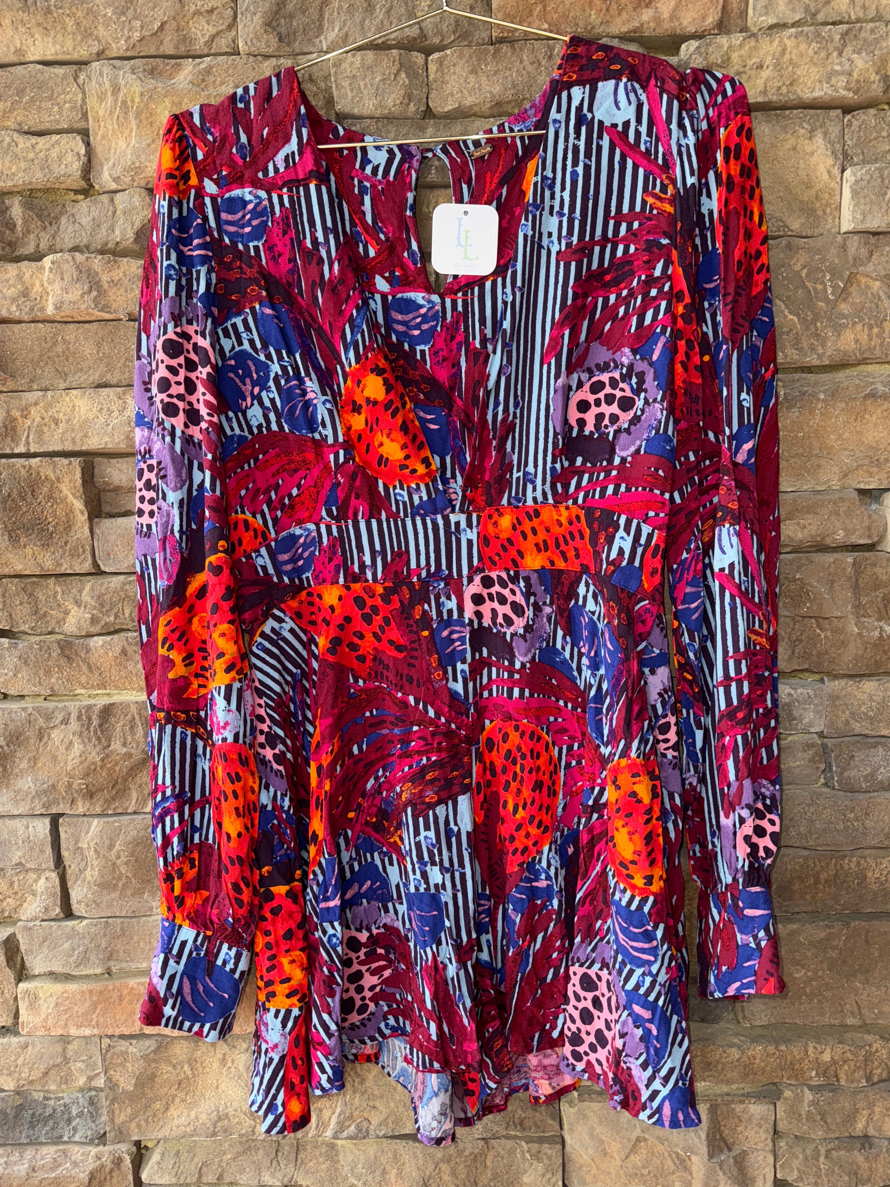 Free People Multi Mini Dress M