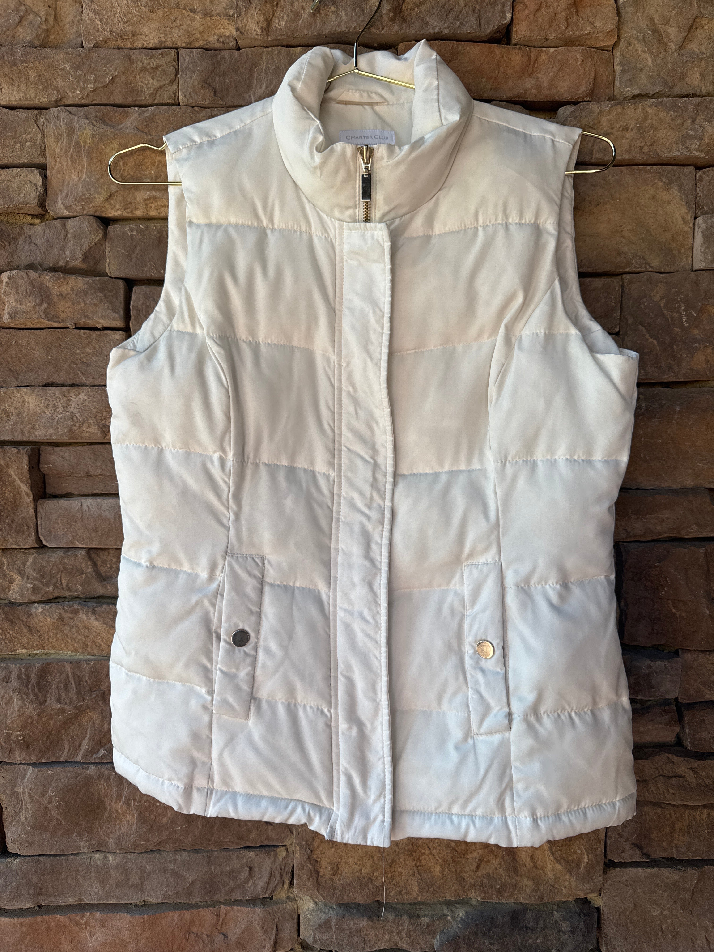 Charter Club Puff Vest S