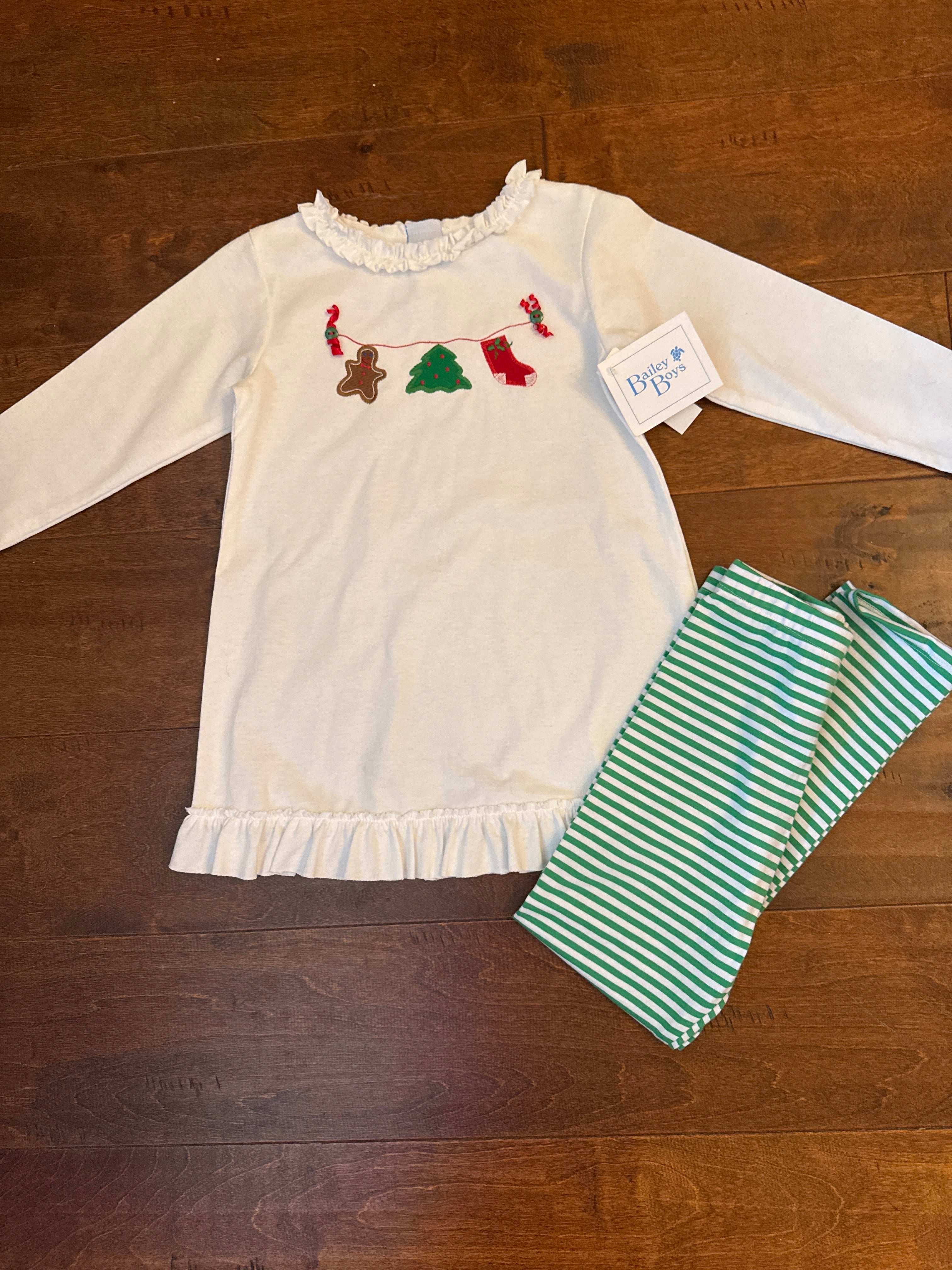 Bailey Boys Christmas Tree Tunic Pant Set 6X