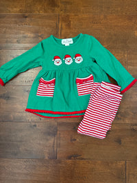 Marie Nicole Santa Set 2T