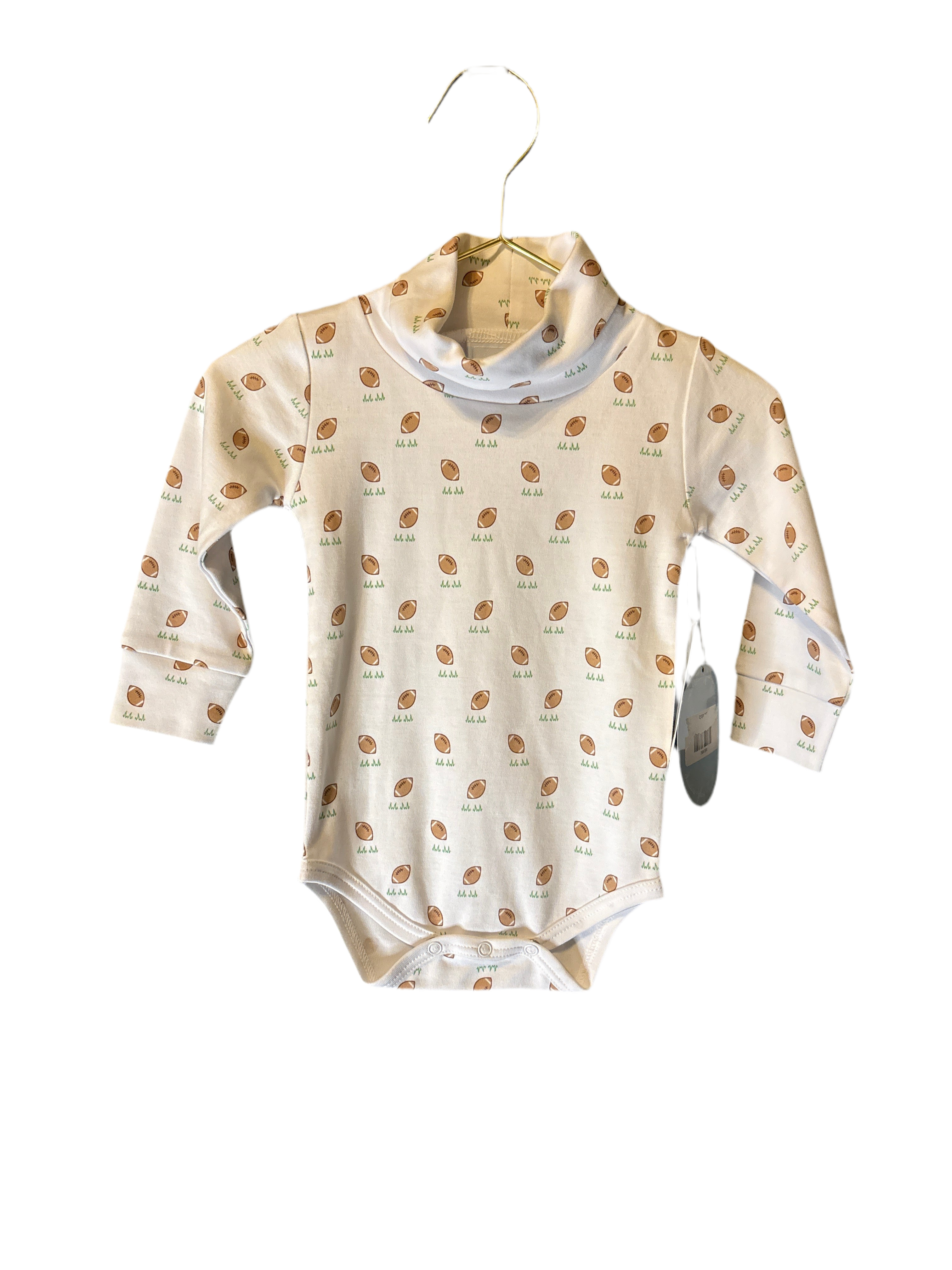 Little English Football Turtleneck 6M