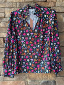 Crosby Lyla Top Floral XL