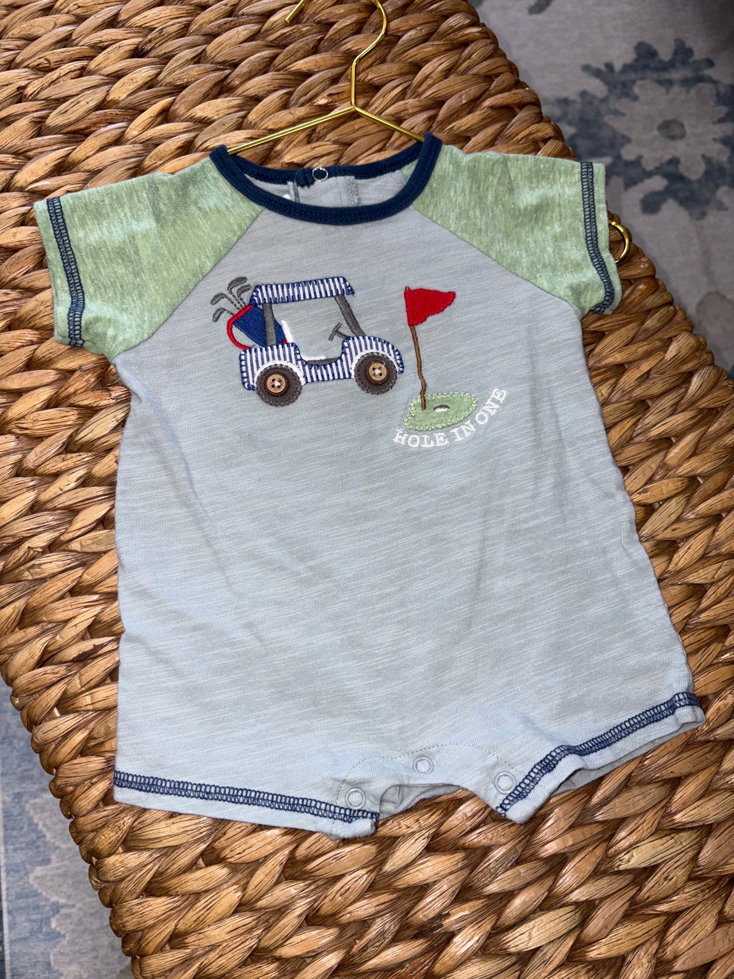 Hole in One Romper 3-6m